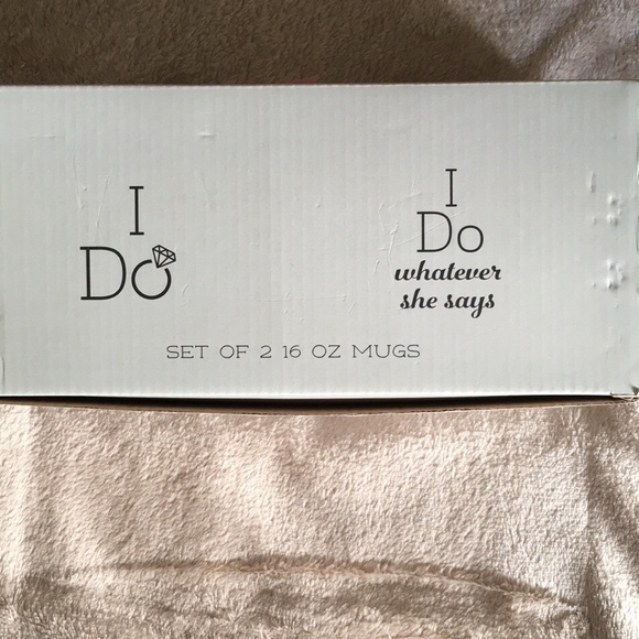 Wedding Mugs 2 Piece Set for the Bride and Groom - Picture 4 of 4